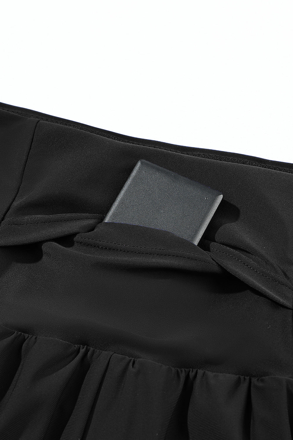 Black Pocketed Wide Waistband Swim Shorts-Chaelisa's New Jammies