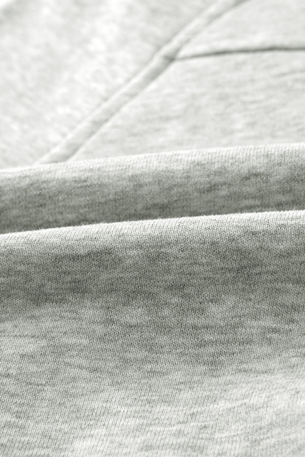 Gray Zip Up Stand Collar Ribbed Thumbhole Sleeve Sweatshirt-Chaelisa's New Jammies
