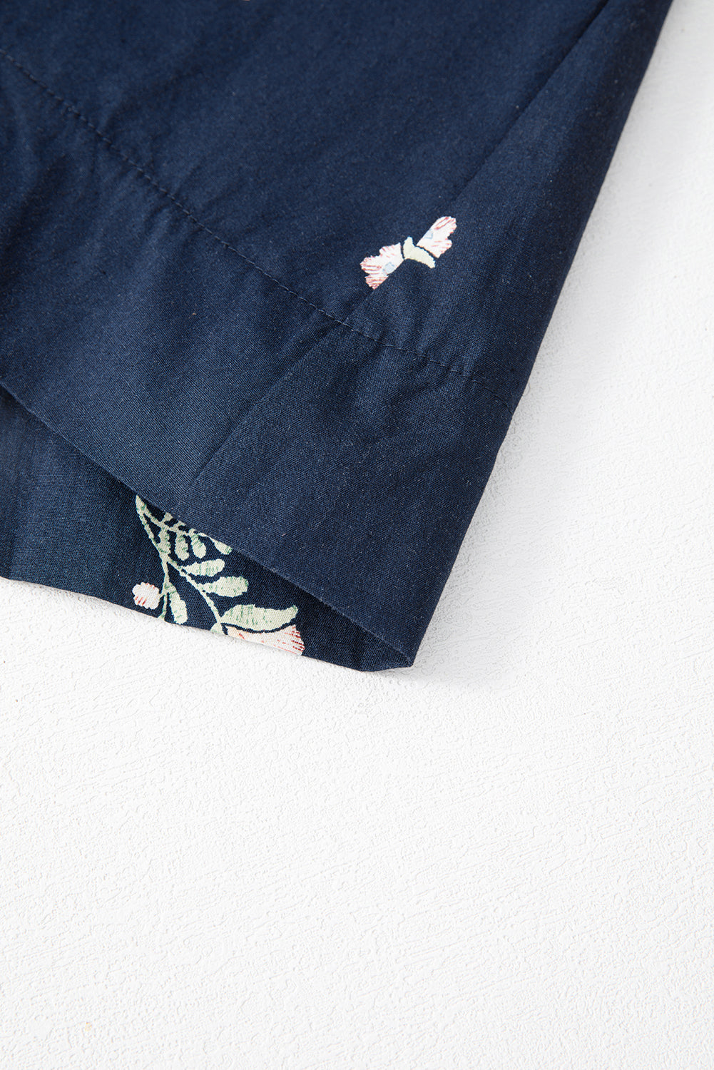 Blue Floral Embroidered Square Neck Puff Sleeve Ruffled Mini Dress-Chaelisa's New Jammies
