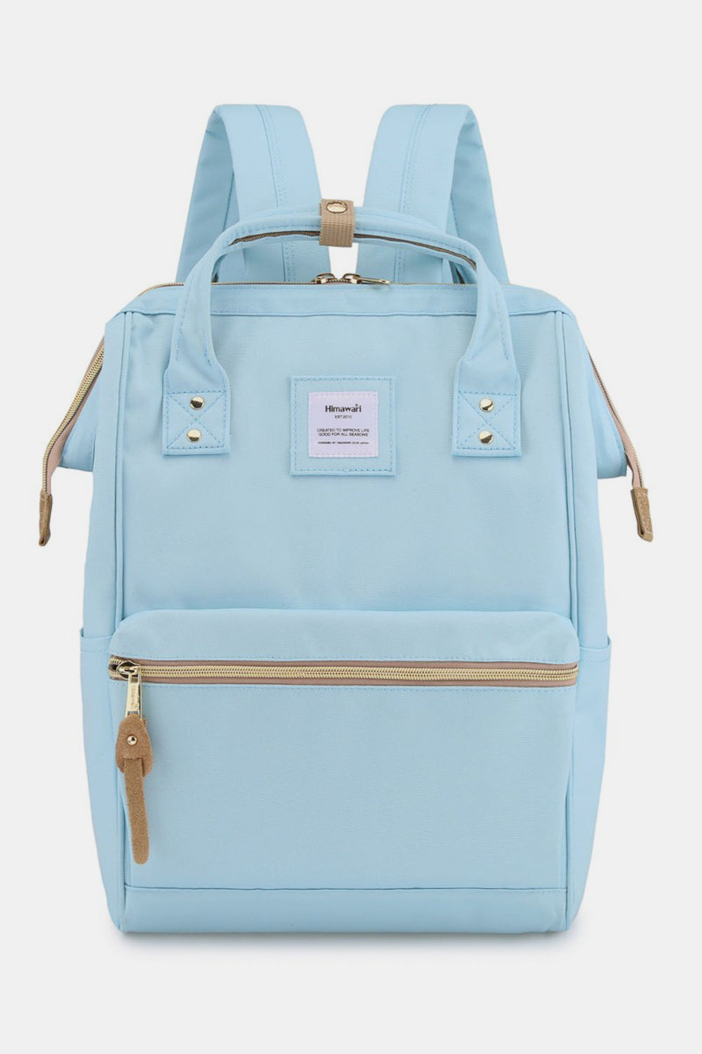 Himawari Waterproof Canvas Backpack Bag with Side Pockets-Chaelisa's New Jammies