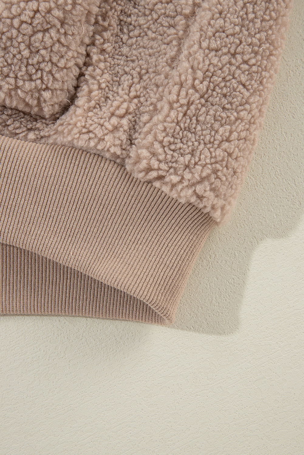 Light French Beige Zipper Pocketed Winter Fuzzy Jacket-Chaelisa's New Jammies