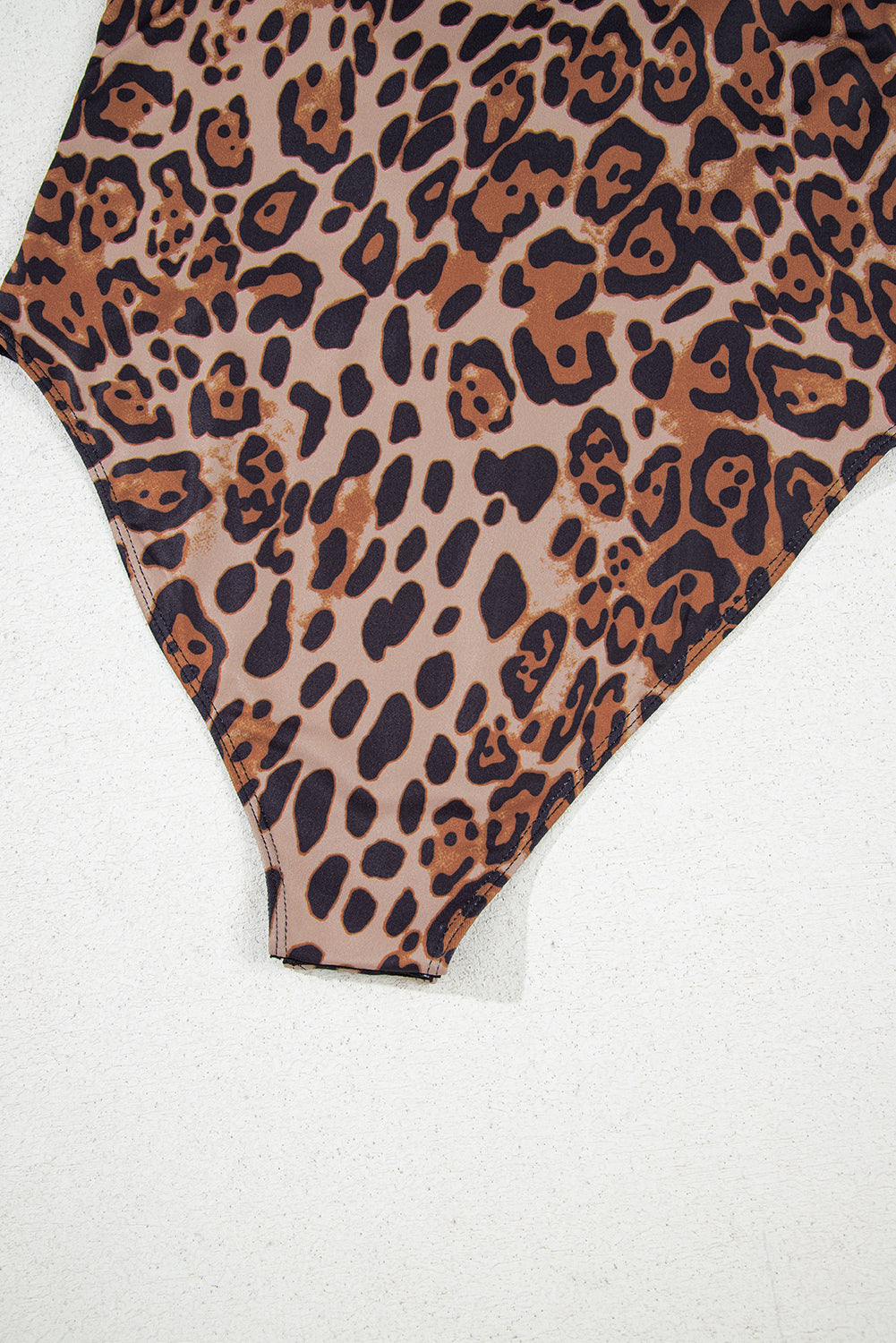 Brown Spaghetti Straps Ruched Leopard Bodysuit-Chaelisa's New Jammies
