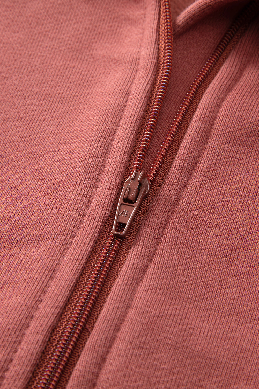 Gray Zip Up Stand Collar Ribbed Thumbhole Sleeve Sweatshirt-Chaelisa's New Jammies