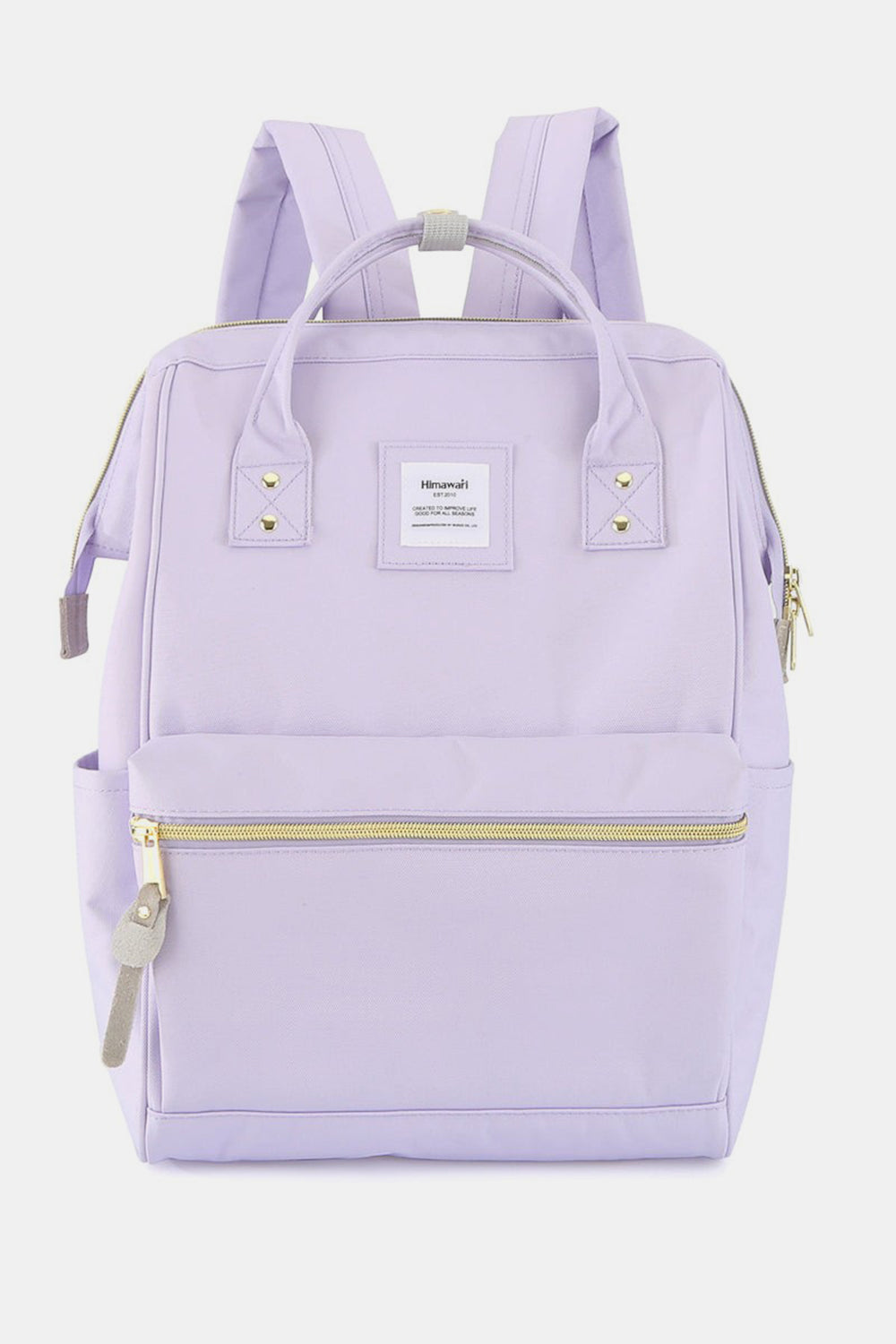 Himawari Waterproof Canvas Backpack Bag with Side Pockets-Chaelisa's New Jammies
