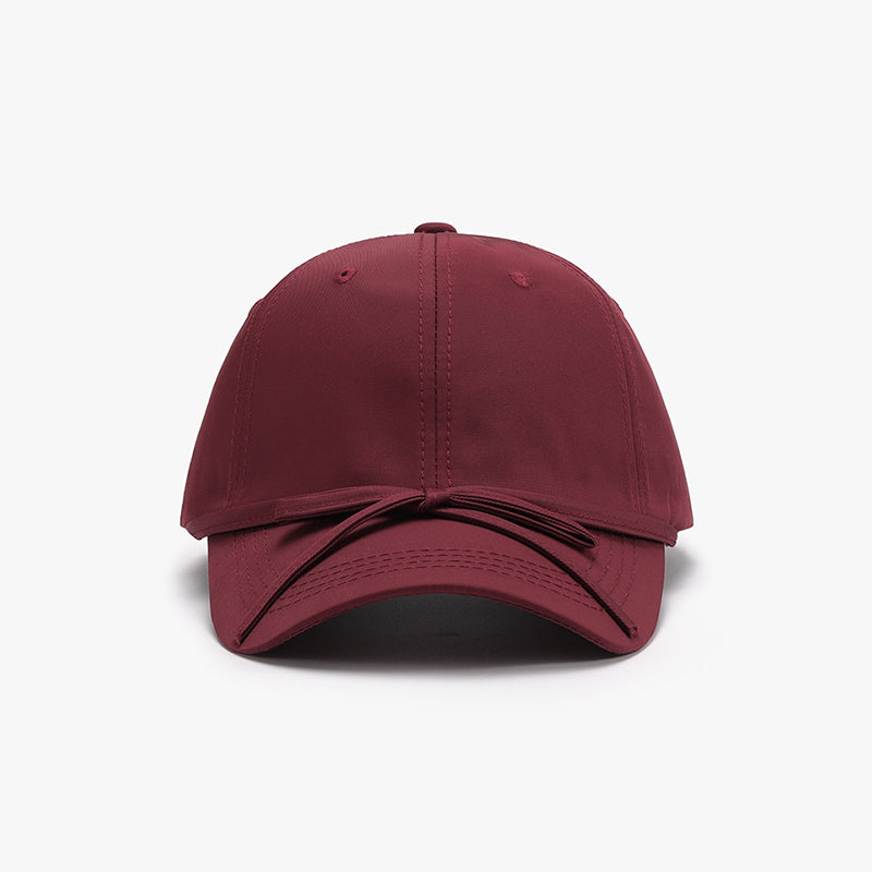 Tied Bow Cotton Baseball Cap-Chaelisa's New Jammies