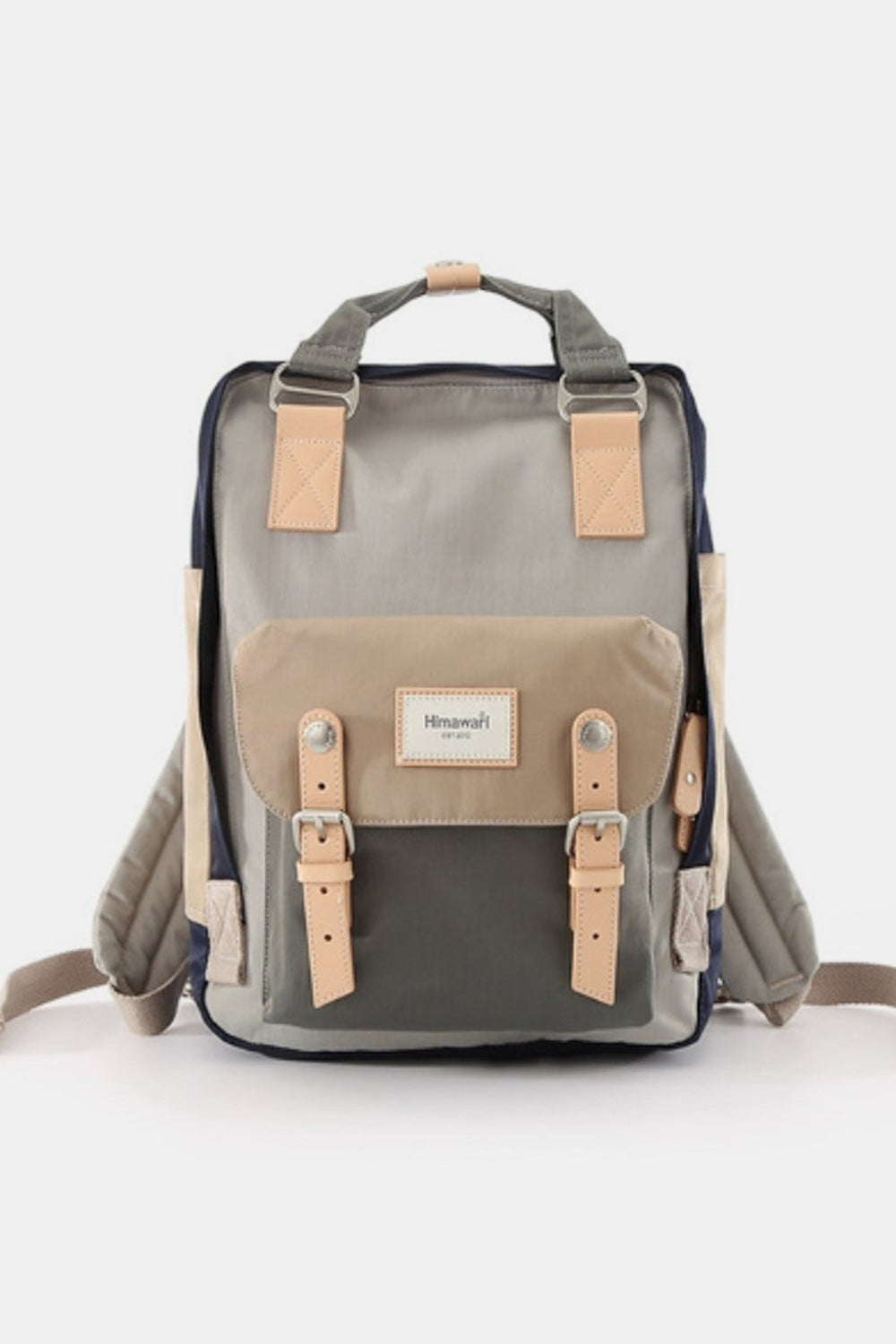 Himawari Contrast Waterproof Nylon Backpack Bag-Chaelisa's New Jammies