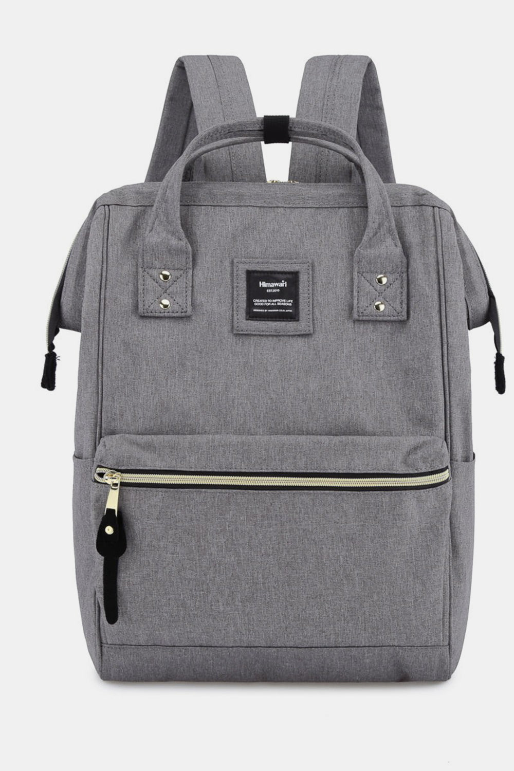 Himawari Waterproof Canvas Backpack Bag with Side Pockets-Chaelisa's New Jammies