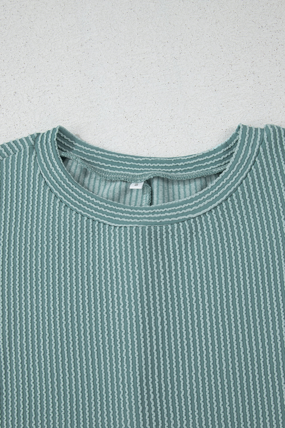 Canton Corded Ruffle Sleeve Crew Neck Shift Dress-Chaelisa's New Jammies