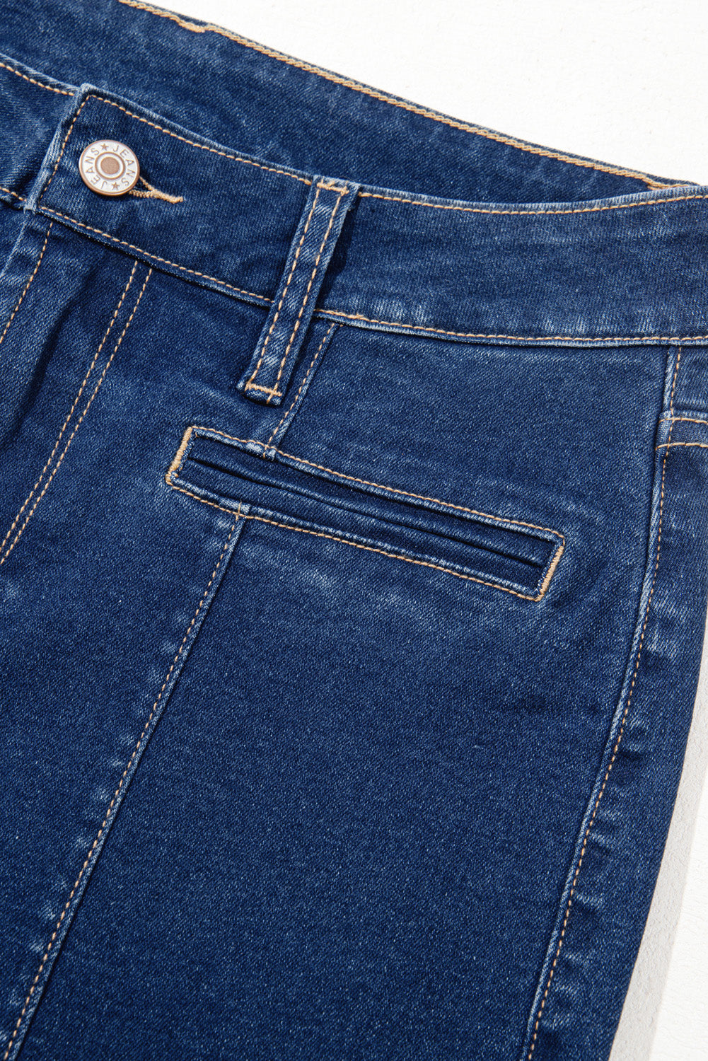 Sail Blue Center Seam Deep Wash Straight Jeans-Chaelisa's New Jammies