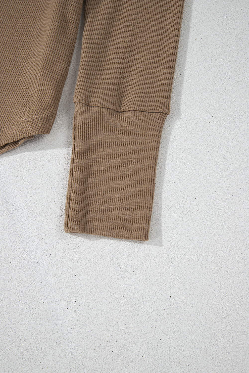 Chestnut Anglaise Broider Ribbed Long Sleeve Top-Chaelisa's New Jammies