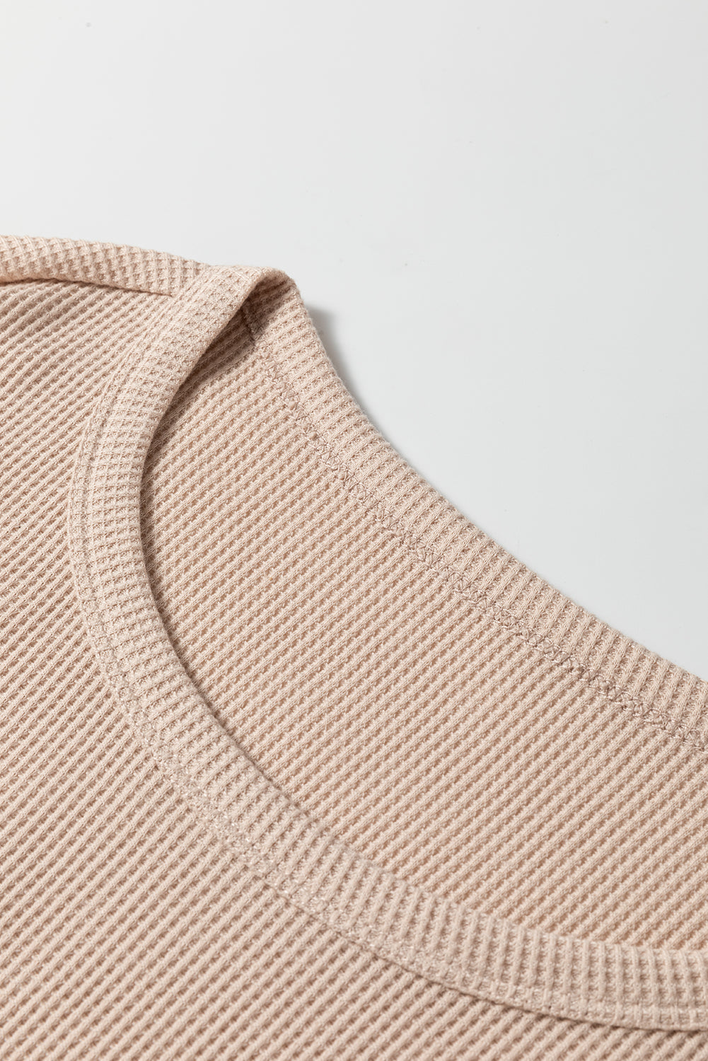 Parchment Textured Long Sleeve T Shirt and Pants Lounge Set-Chaelisa's New Jammies