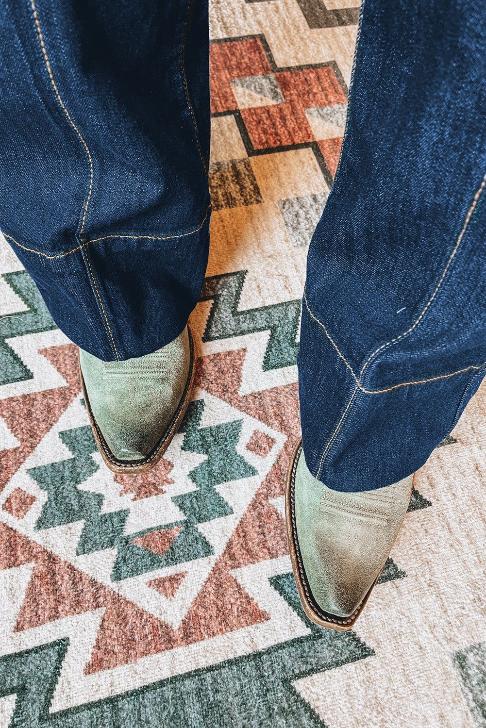 Sail Blue Center Seam Deep Wash Straight Jeans-Chaelisa's New Jammies