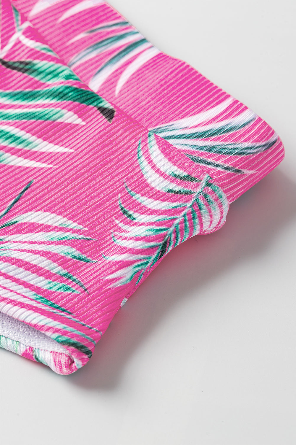 Rose Tropical Print Textured Bikini Bottoms-Chaelisa's New Jammies