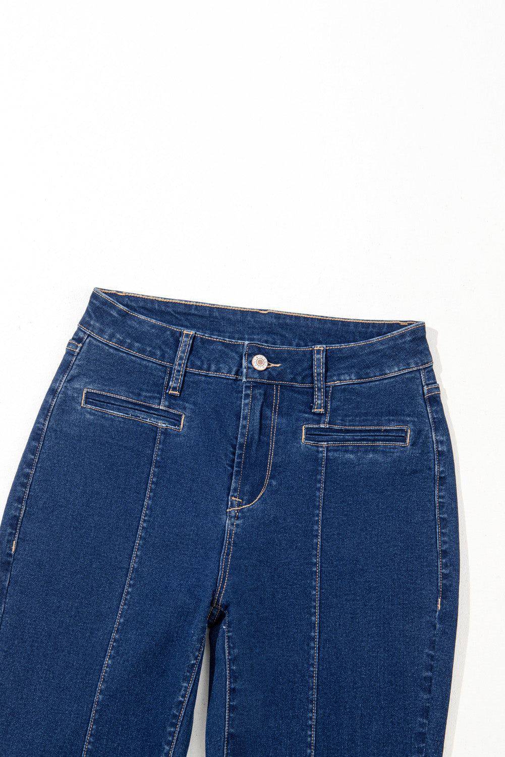 Sail Blue Center Seam Deep Wash Straight Jeans-Chaelisa's New Jammies
