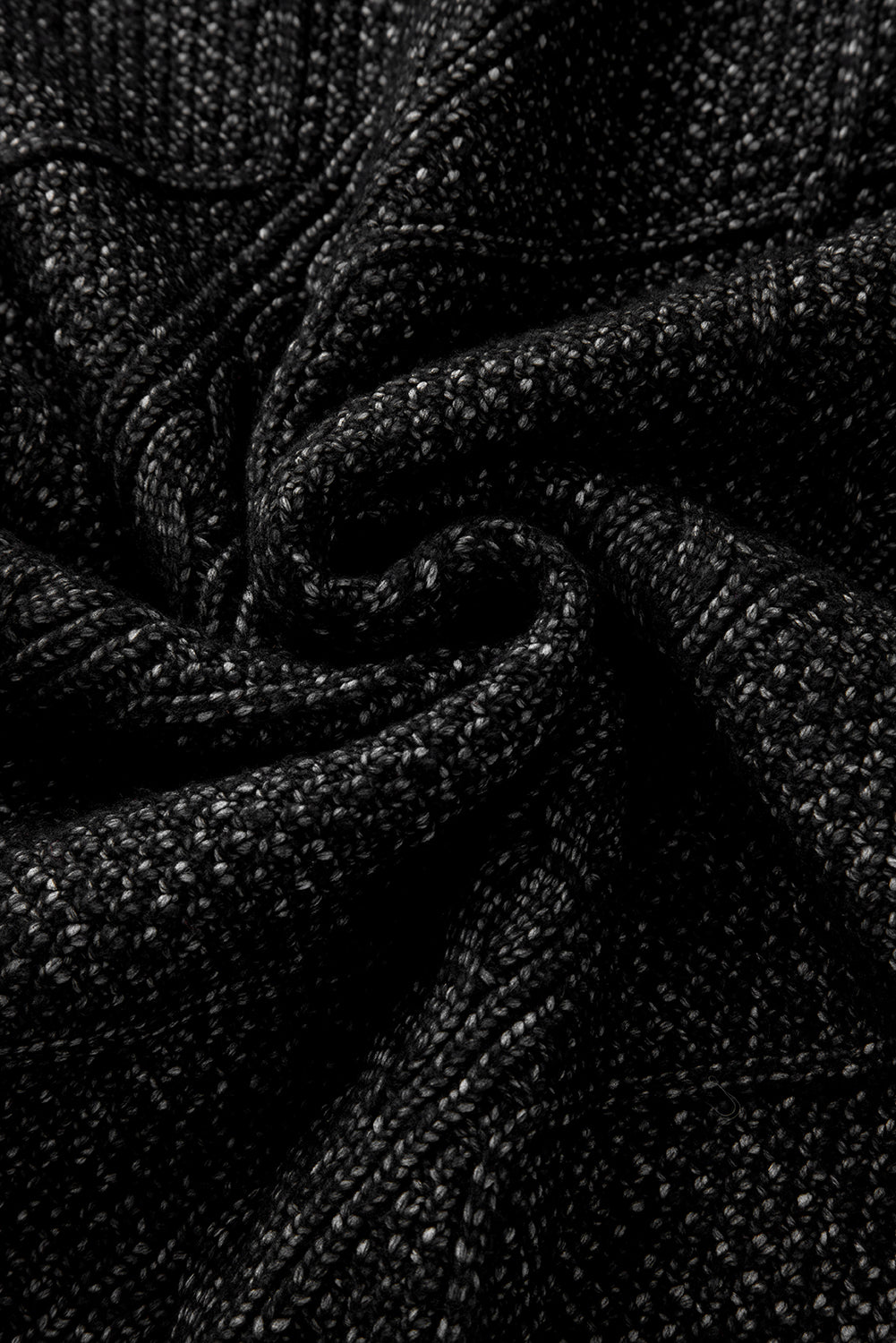 Black Cable Knit Drop Shoulder Loose Fit Sweater Dress-Chaelisa's New Jammies