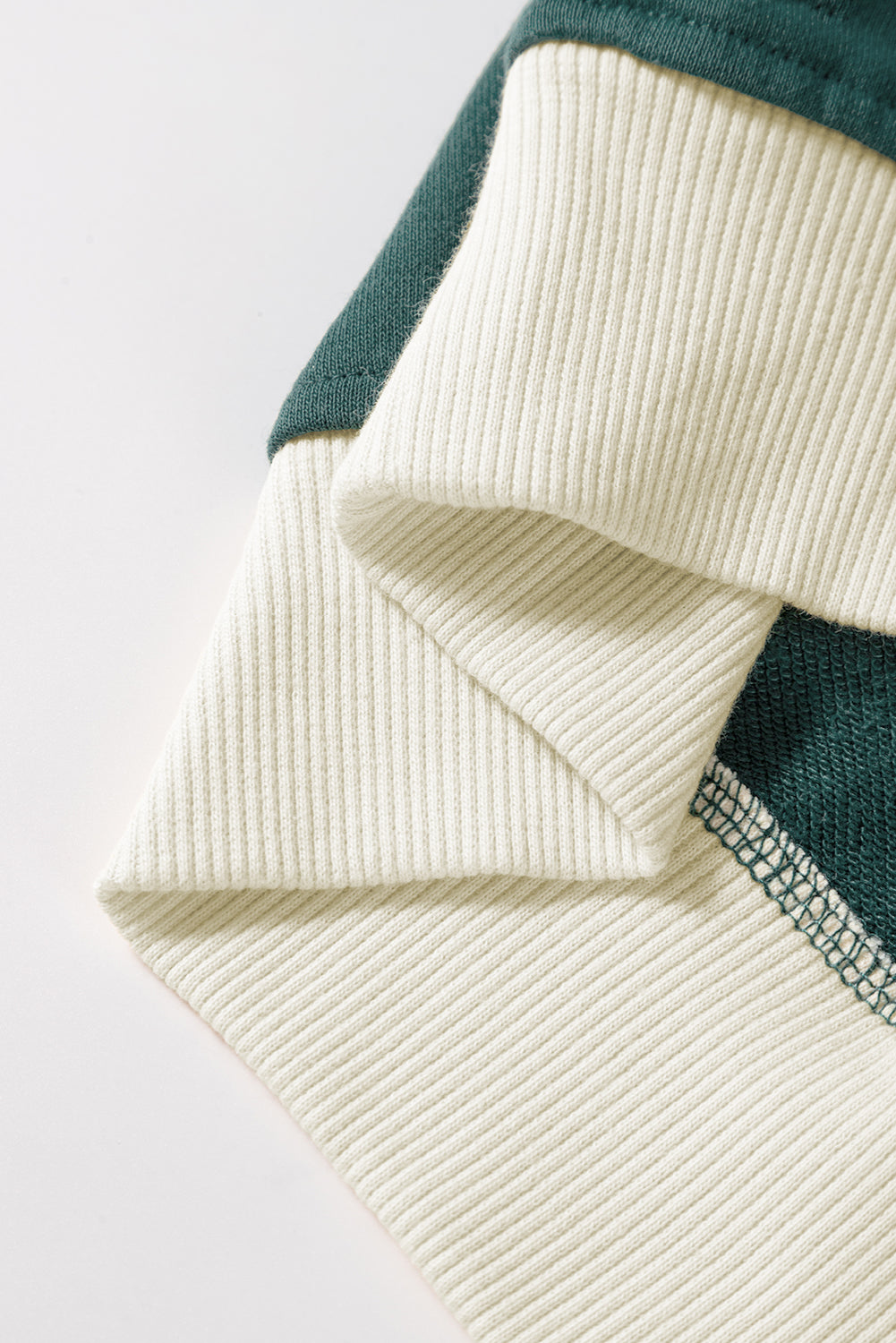 Evergreen Color Contrast Loose Pullover and Lace-up Waist Skort Set-Chaelisa's New Jammies