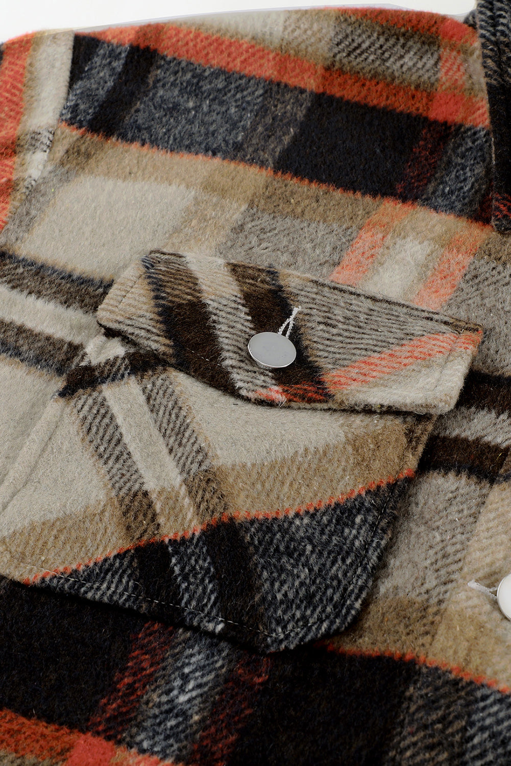 Multicolor Plaid Casual Button Up Flannel Shacket-Chaelisa's New Jammies