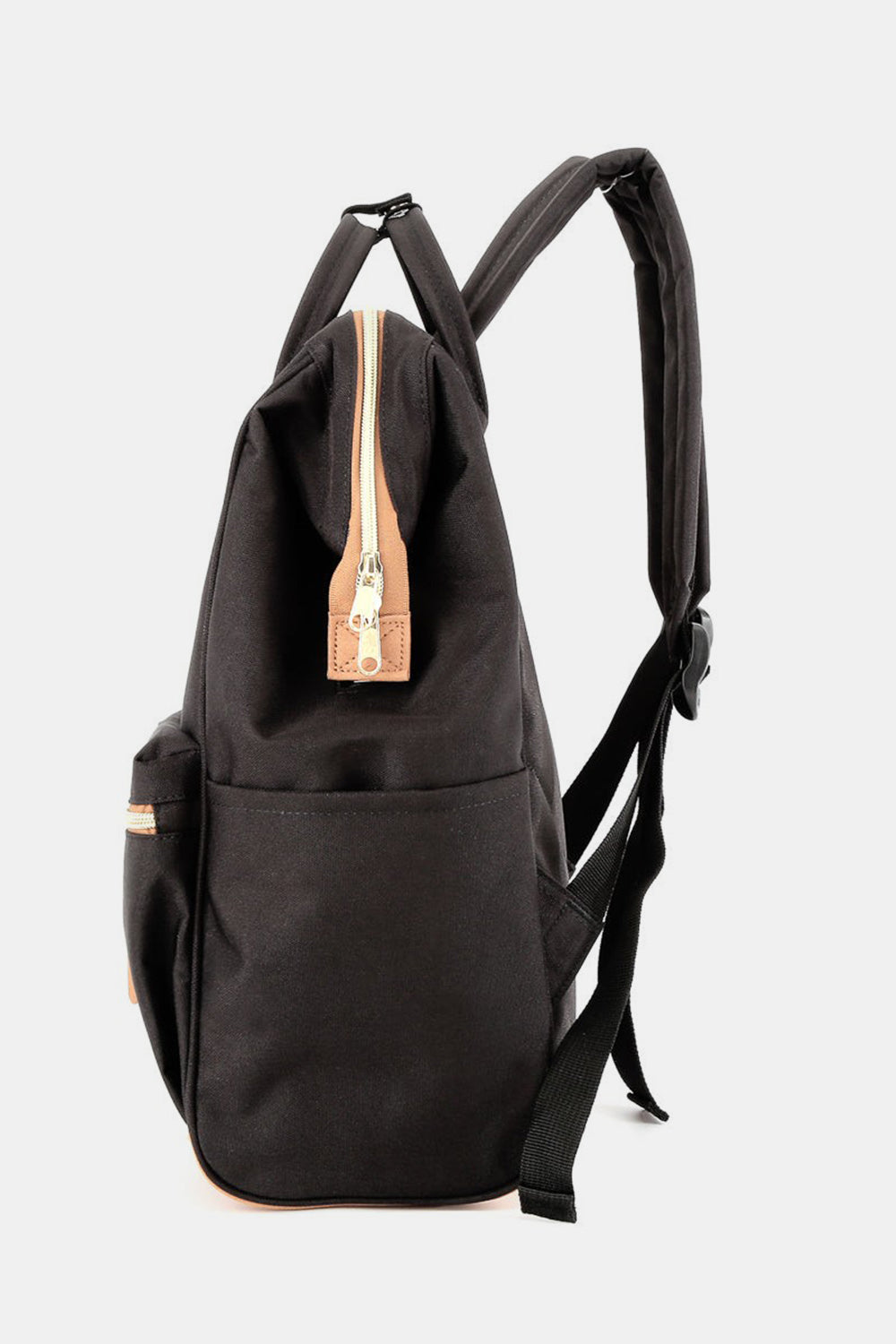 Himawari Contrast Waterproof Canvas Backpack Bag with Side Pockets-Chaelisa's New Jammies