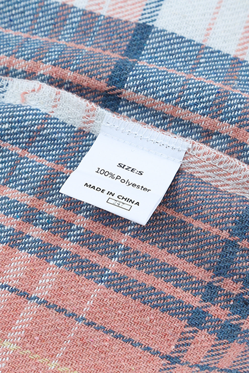 Pink & Grey Plaid Button Up Collared Flannel Shacket-Chaelisa's New Jammies