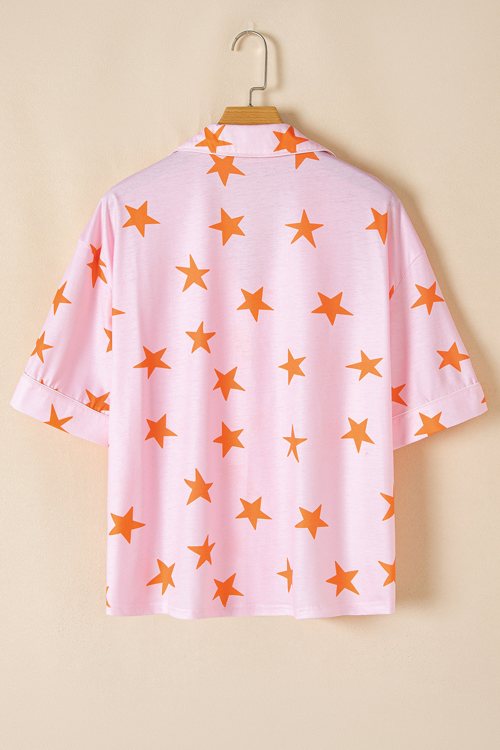 Pink Stars Short Sleeve Shirt and Shorts Bamboo Pajama Set-Chaelisa's New Jammies