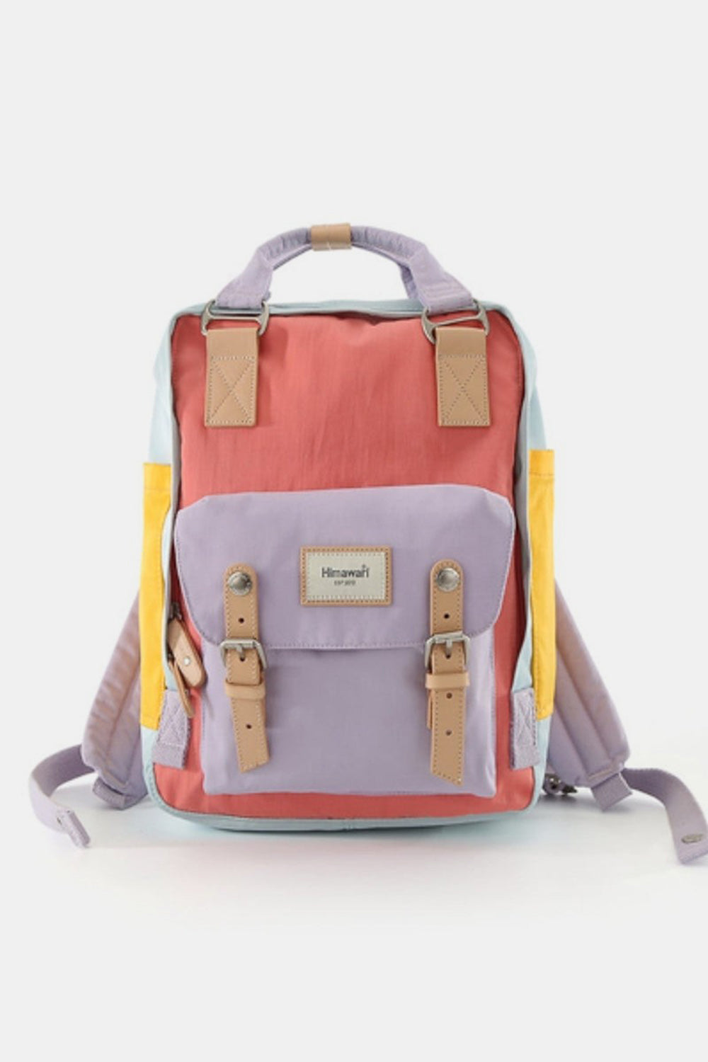 Himawari Contrast Waterproof Nylon Backpack Bag-Chaelisa's New Jammies