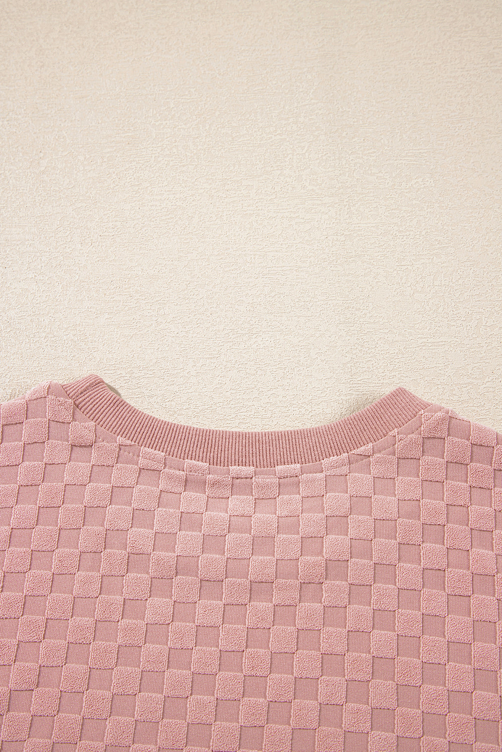 Blossom Checkered Textured Long Sleeve Top and Shorts Set-Chaelisa's New Jammies