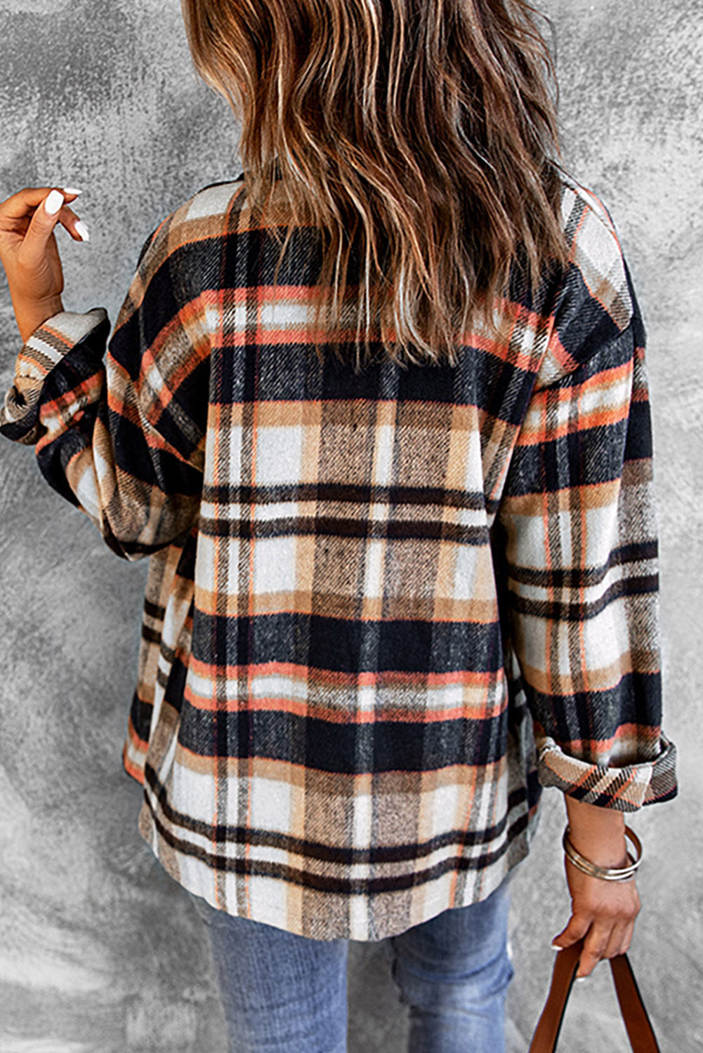 Multicolor Plaid Casual Button Up Flannel Shacket-Chaelisa's New Jammies