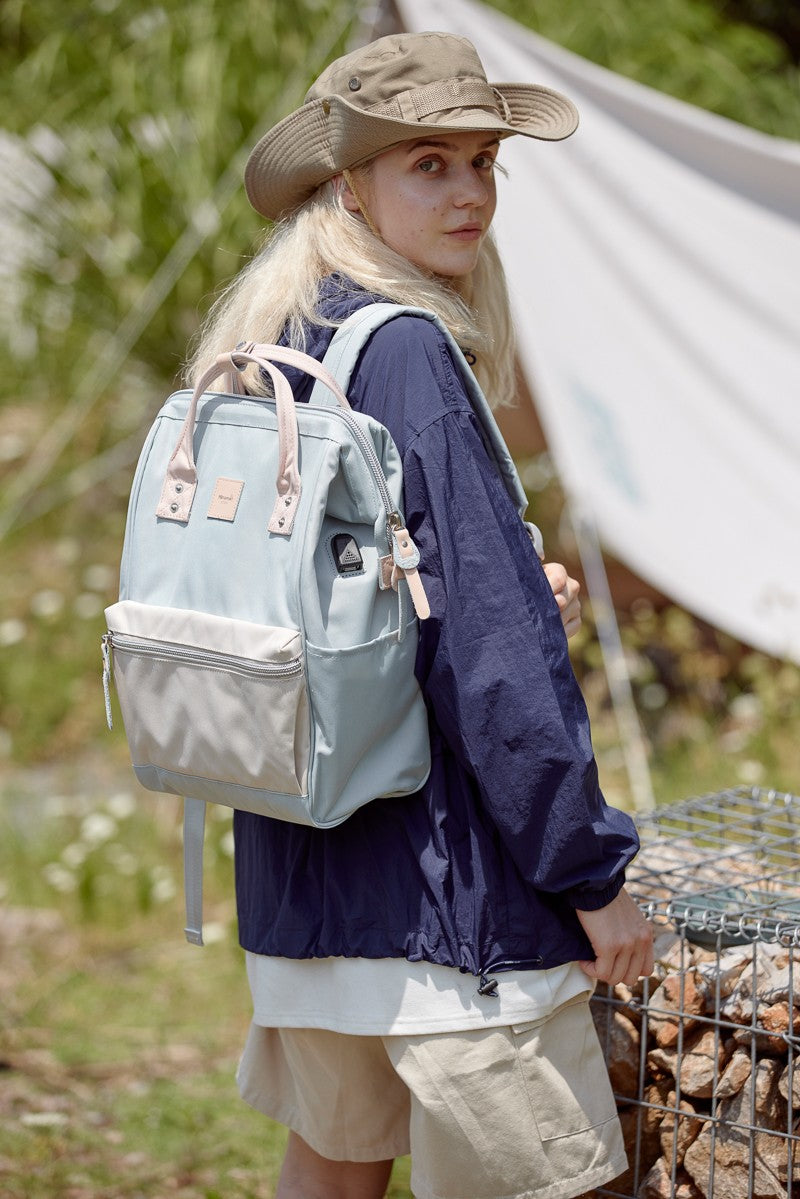 Himawari Water Resistant Canvas Backpack Bag with Side Pockets-Chaelisa's New Jammies