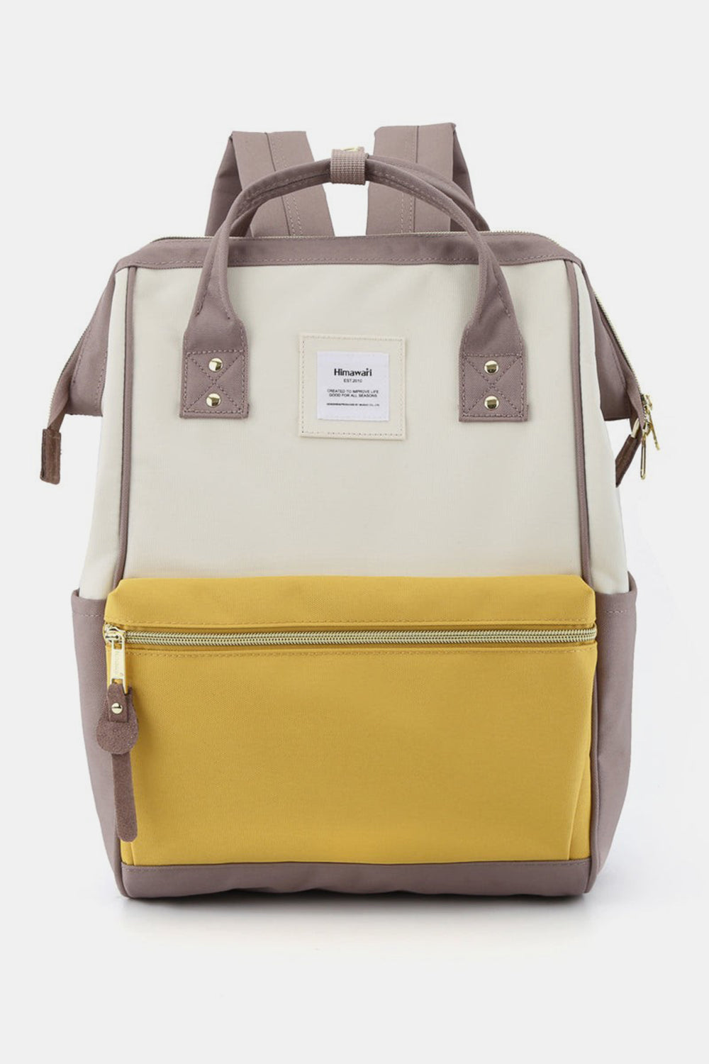 Himawari Waterproof Canvas Backpack Bag with Side Pockets-Chaelisa's New Jammies