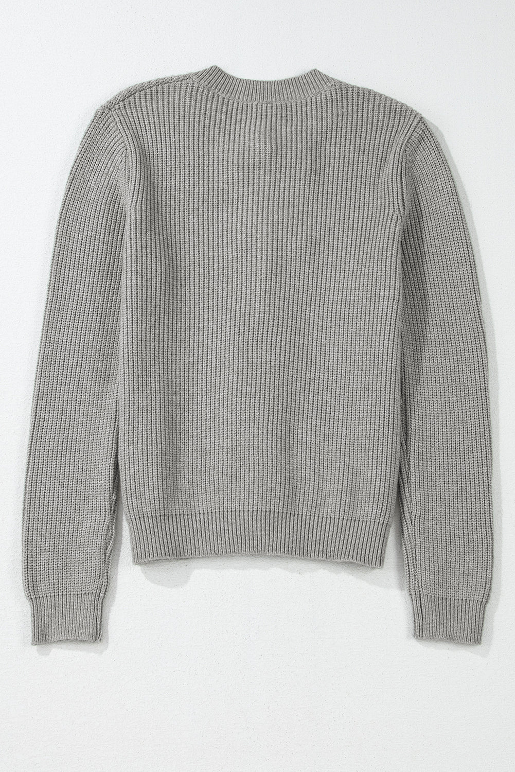 Philippine Gray Ribbed Knit Bow Front Buttoned Cardigan-Chaelisa's New Jammies