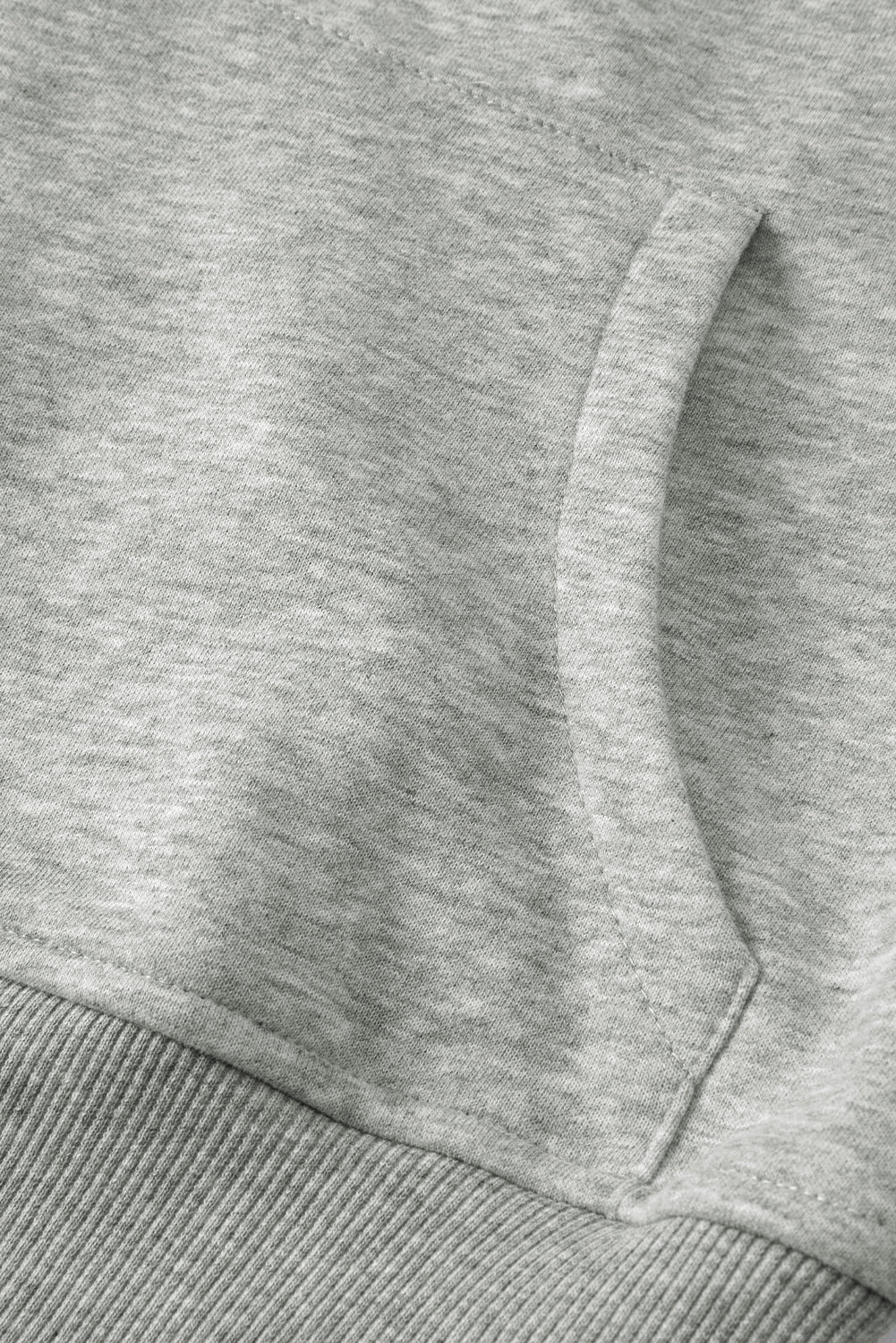 Gray Zip Up Stand Collar Ribbed Thumbhole Sleeve Sweatshirt-Chaelisa's New Jammies