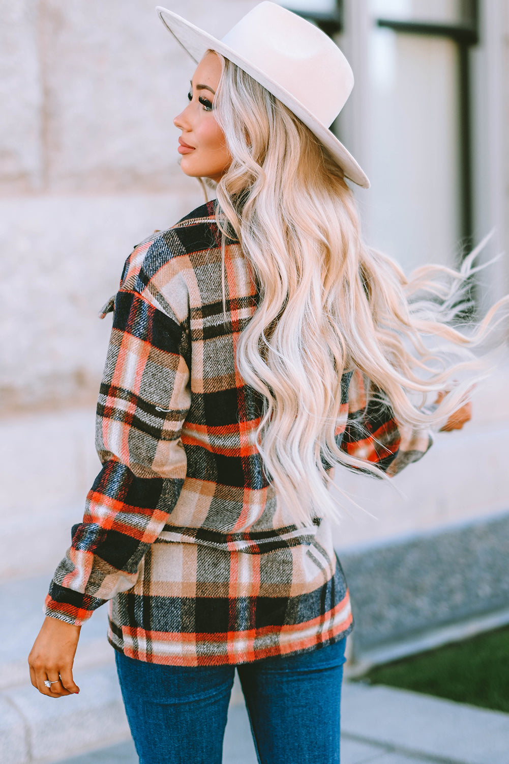 Multicolor Plaid Casual Button Up Flannel Shacket-Chaelisa's New Jammies