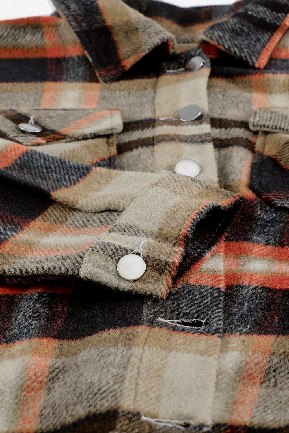 Multicolor Plaid Casual Button Up Flannel Shacket-Chaelisa's New Jammies
