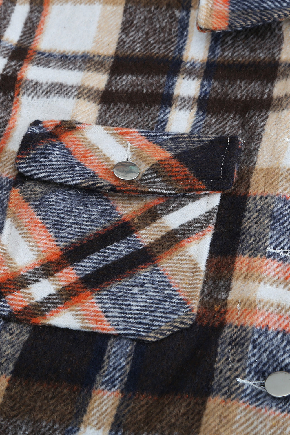 Multicolor Plaid Casual Button Up Flannel Shacket-Chaelisa's New Jammies