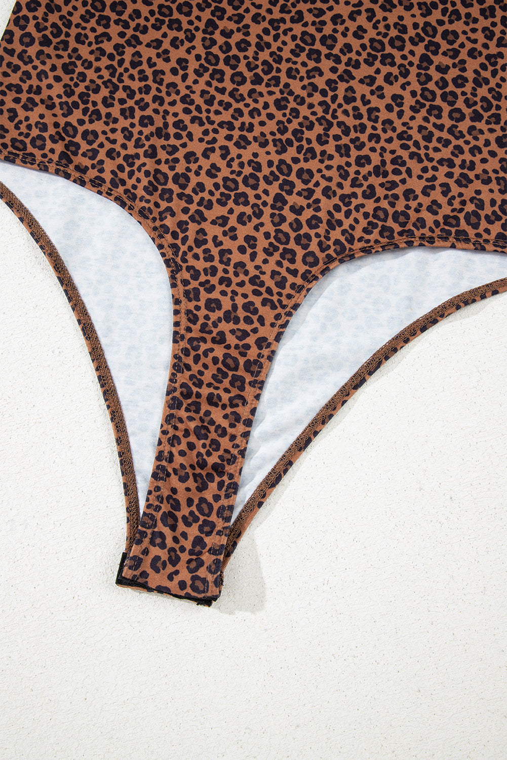 Brown Leopard Printed Sleeveless Scoop Neck Bodysuit-Chaelisa's New Jammies