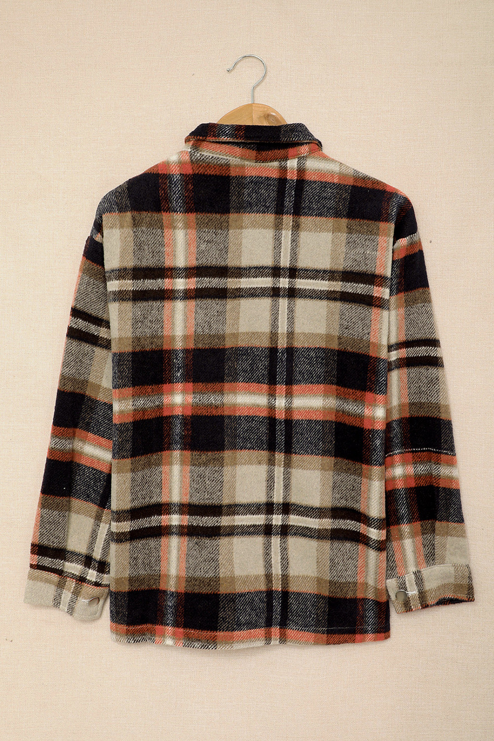 Multicolor Plaid Casual Button Up Flannel Shacket-Chaelisa's New Jammies