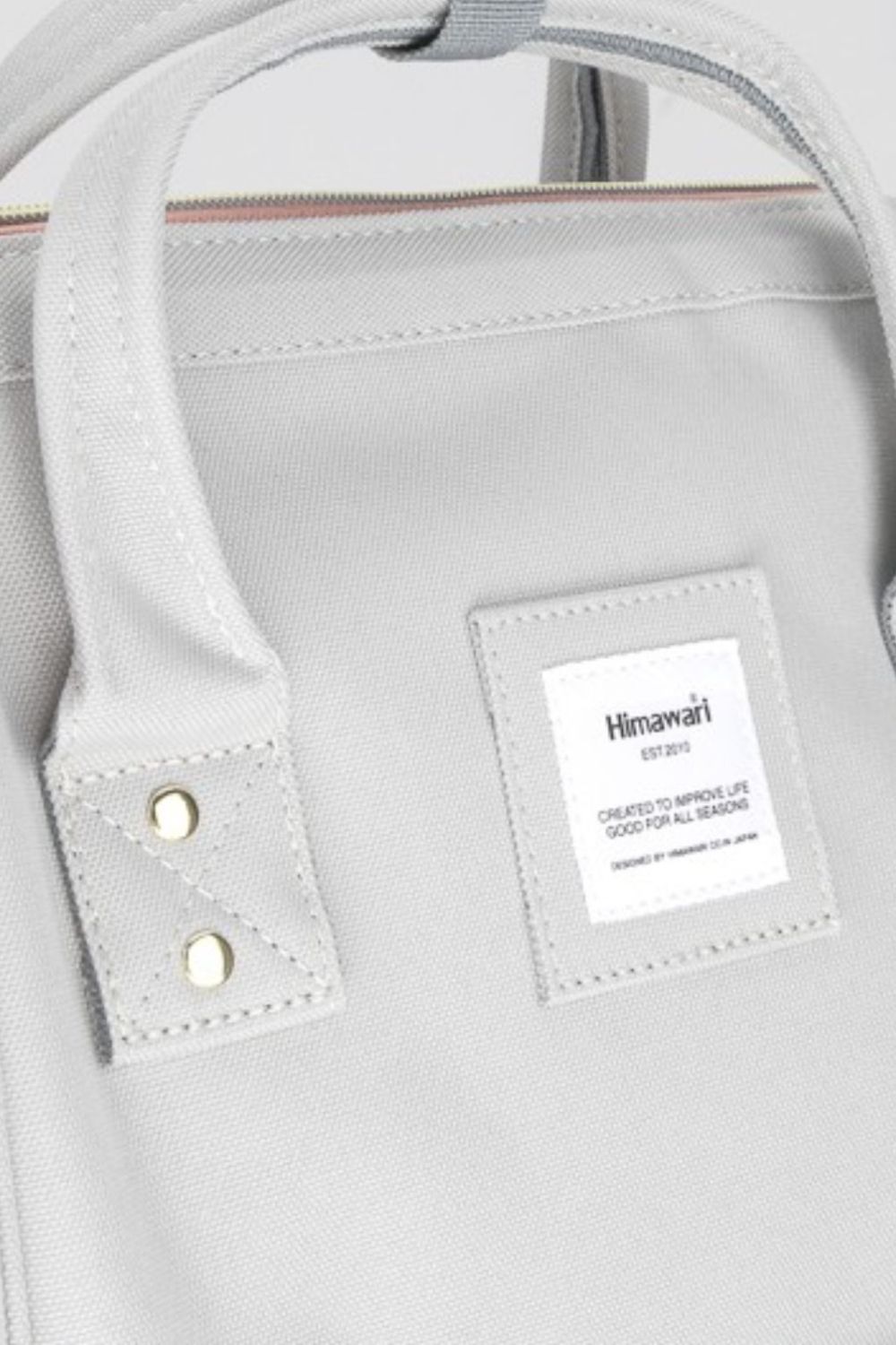 Himawari Contrast Waterproof Canvas Backpack Bag with Side Pockets-Chaelisa's New Jammies