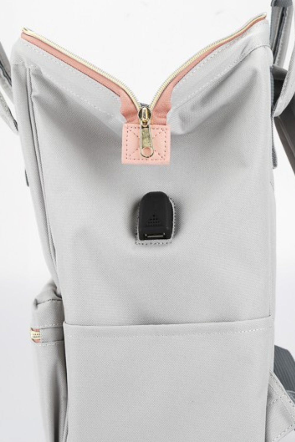 Himawari Contrast Waterproof Canvas Backpack Bag with Side Pockets-Chaelisa's New Jammies