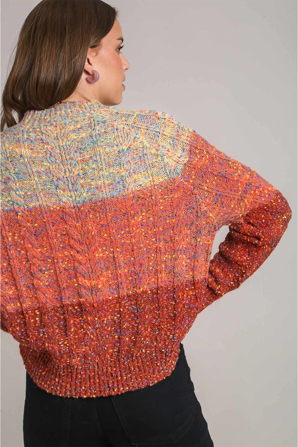 Multicolour Colorful Confetti Wool Ball Knitted Sweater-Chaelisa's New Jammies