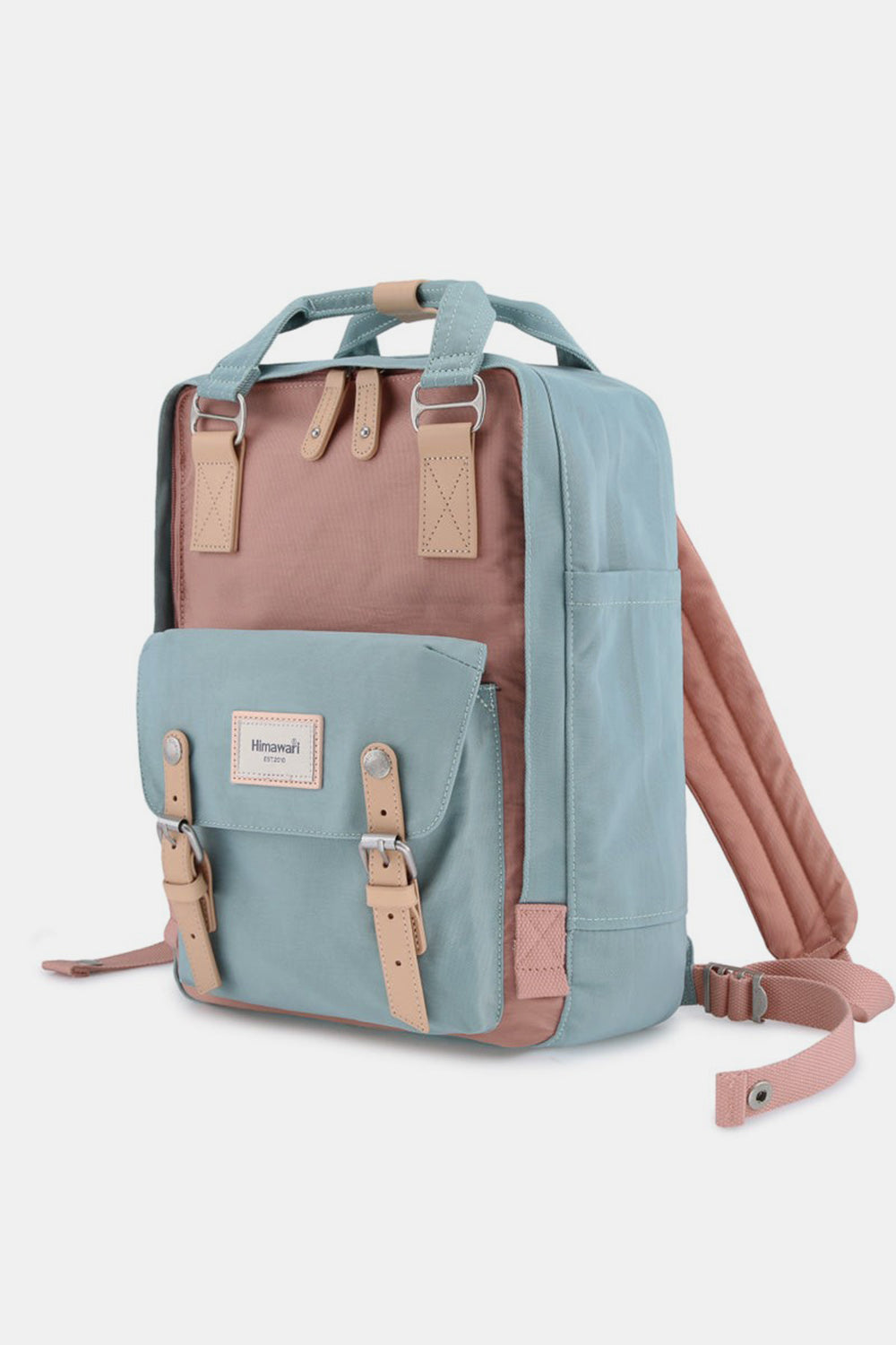 Himawari Contrast Waterproof Nylon Backpack Bag-Chaelisa's New Jammies