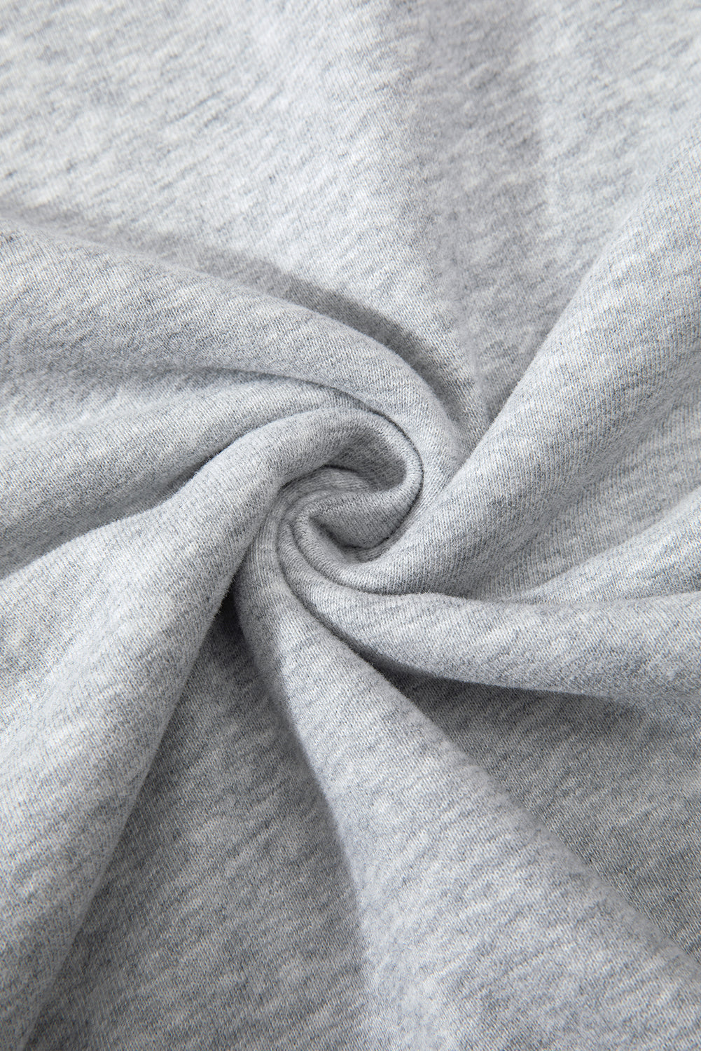 Gray Solid Fleece Lined Drop Shoulder Terry Sweatshirt-Chaelisa's New Jammies