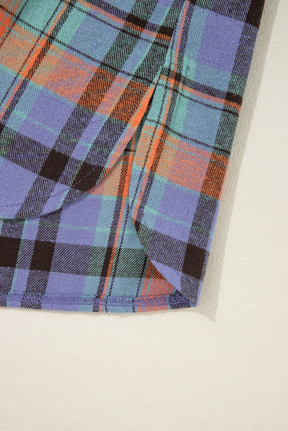 Red Plaid Print Drop Sleeve Loose Shirt-Chaelisa's New Jammies