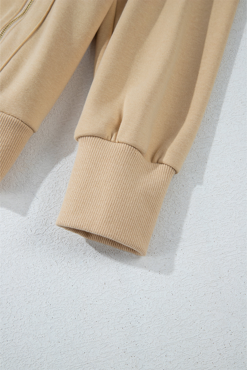 Parchment Zipped Pocket Cozy Drawstring Hoodie-Chaelisa's New Jammies