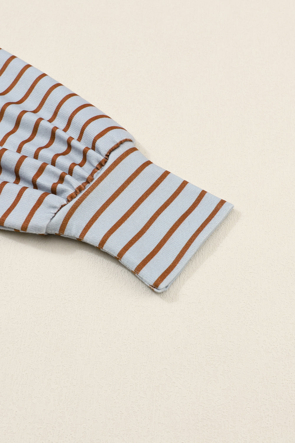 Peach Blossom Colorblock Striped Bishop Sleeve Top-Chaelisa's New Jammies