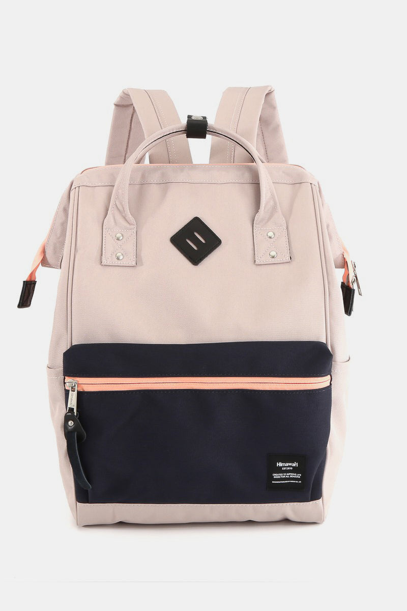 Himawari Contrast Waterproof Backpack Bag with Reinforced Edges-Chaelisa's New Jammies