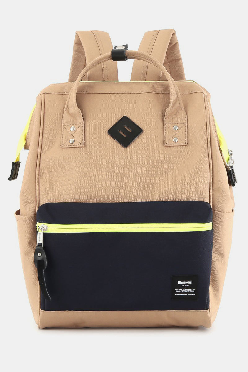 Himawari Contrast Waterproof Backpack Bag with Reinforced Edges-Chaelisa's New Jammies