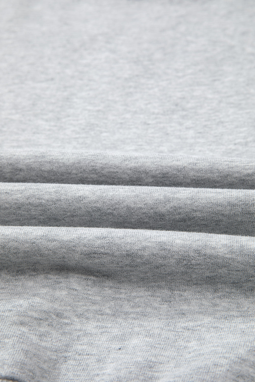 Gray Solid Fleece Lined Drop Shoulder Terry Sweatshirt-Chaelisa's New Jammies