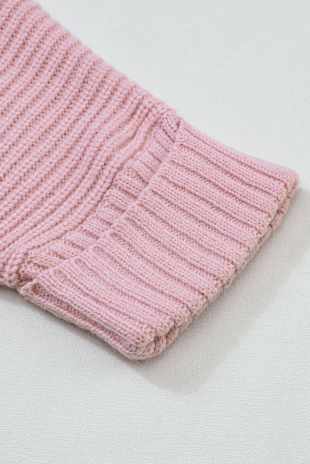 Pink Oversized Fold Over Sleeve Open Front Cardigan-Chaelisa's New Jammies