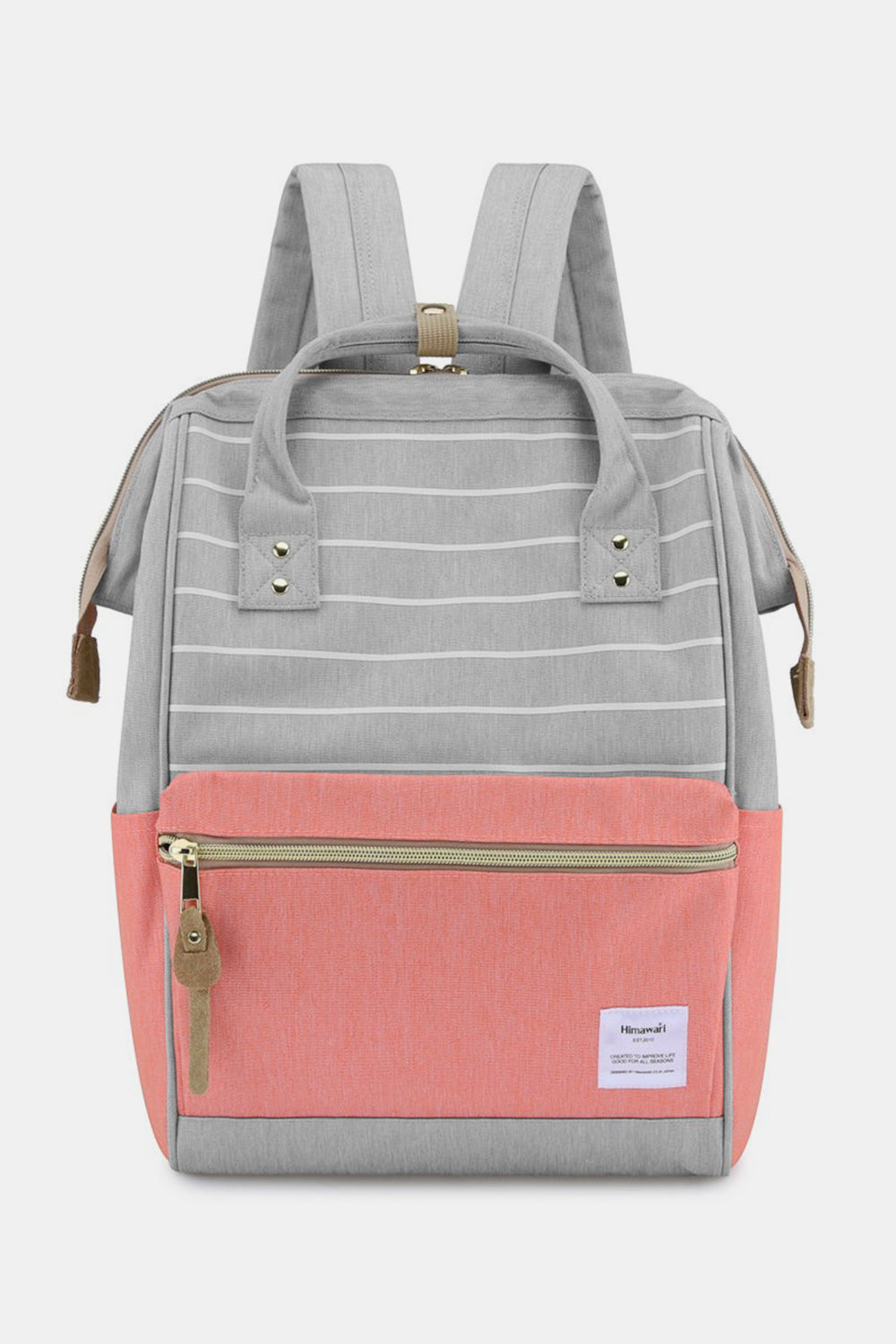 Himawari Waterproof Canvas Backpack Bag with Side Pockets-Chaelisa's New Jammies