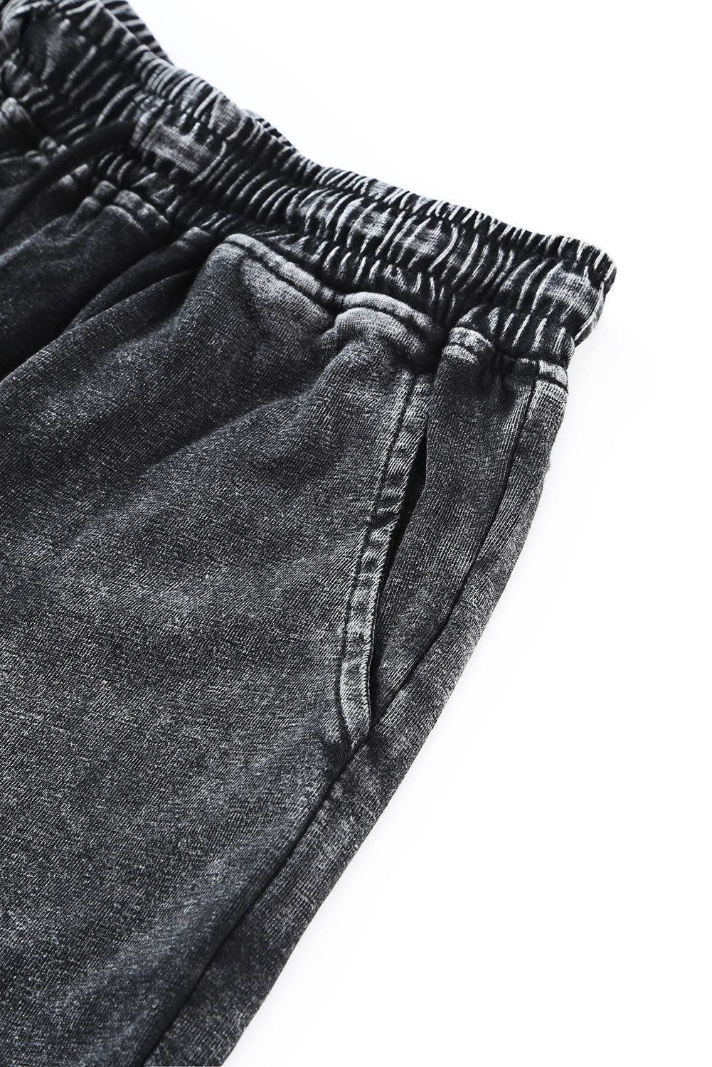 Black Acid Washed Short Lounge Set-Chaelisa's New Jammies